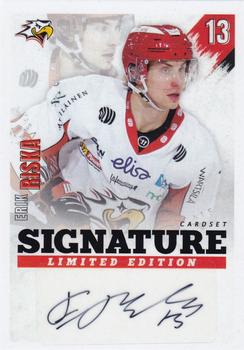 2020-21 Cardset Finland - Signature Limited Edition #NNO Erik Riska Front