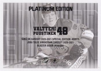 2020-21 Cardset Finland - Limited Edition #NNO Valtteri Puustinen Back