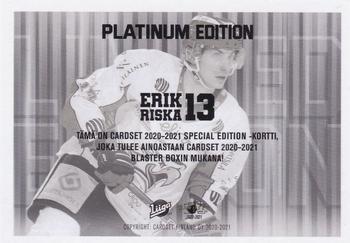 2020-21 Cardset Finland - Limited Edition #NNO Erik Riska Back