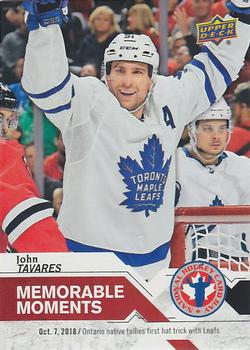 2019 Upper Deck National Hockey Card Day Canada - Incentive Card #CAN-16 John Tavares Front