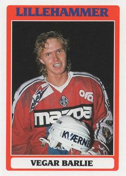 1992-93 Semic Eliteserien (Norwegian) #93 Vegar Barlie Front