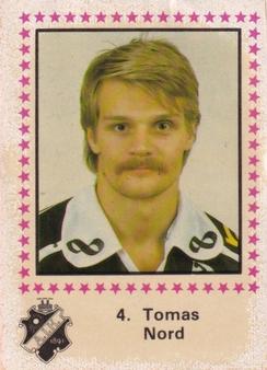 1984-85 Semic Elitserien (Swedish) #4 Tomas Nord Front