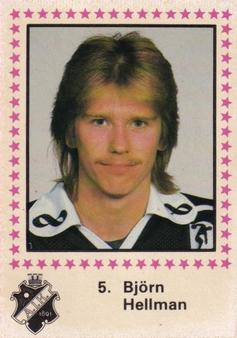 1984-85 Semic Elitserien (Swedish) #5 Björn Hellman Front