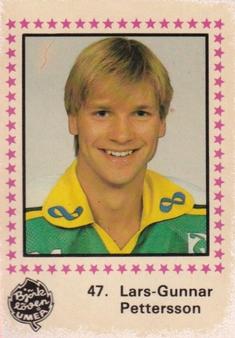 1984-85 Semic Elitserien (Swedish) #47 Lars-Gunnar Pettersson Front