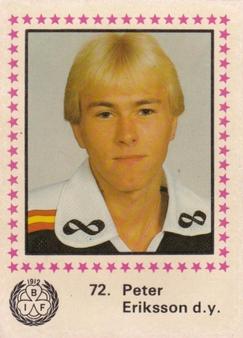 1984-85 Semic Elitserien (Swedish) #72 Peter Eriksson Front