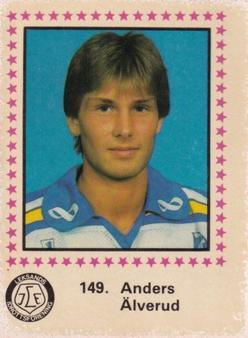 1984-85 Semic Elitserien (Swedish) #149 Anders Alverud Front