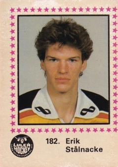 1984-85 Semic Elitserien (Swedish) #182 Erik Stålnacke Front