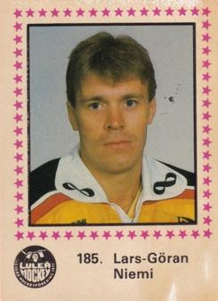 1984-85 Semic Elitserien (Swedish) #185 Lars-Goran Niemi Front