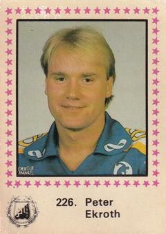 1984-85 Semic Elitserien (Swedish) #226 Peter Ekroth Front