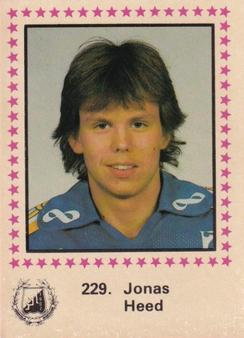 1984-85 Semic Elitserien (Swedish) #229 Jonas Heed Front