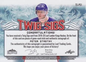 2019-20 Leaf Lumber Kings - Twig Sigs Autographs Emerald #TS-PS1 Peter Stastny Back