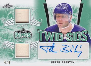 2019-20 Leaf Lumber Kings - Twig Sigs Autographs Emerald #TS-PS1 Peter Stastny Front