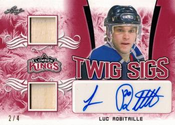 2019-20 Leaf Lumber Kings - Twig Sigs Autographs Red #TS-LR1 Luc Robitaille Front