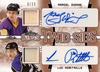 2019-20 Leaf Lumber Kings - Dual Twig Sigs Autographs Bronze #DTS-05 Marcel Dionne / Luc Robitaille Front