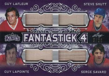 2019-20 Leaf Lumber Kings - Fantastick 4 Purple #F4-07 Guy Lafleur / Steve Shutt / Guy Lapointe / Serge Savard Front