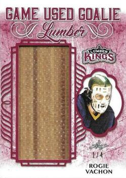 2019-20 Leaf Lumber Kings - Game Used Goalie Lumber Red #GUGL-19 Rogie Vachon Front