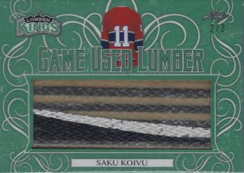 2019-20 Leaf Lumber Kings - Game Used Lumber Emerald #GUL-36 Saku Koivu Front