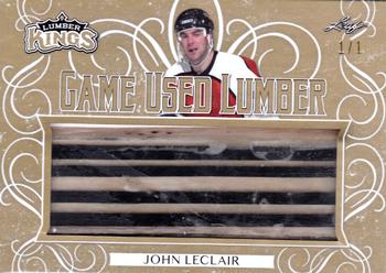 2019-20 Leaf Lumber Kings - Game Used Lumber Gold #GUL-23 John LeClair Front