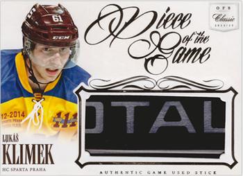 2014-15 OFS Classic - Piece of the Game #PG-05 Lukas Klimek Front