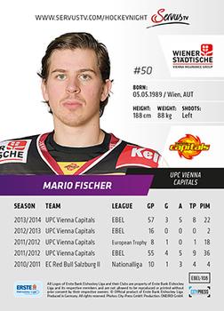 2014-15 Playercards Premium (EBEL) #108 Mario Fischer Back