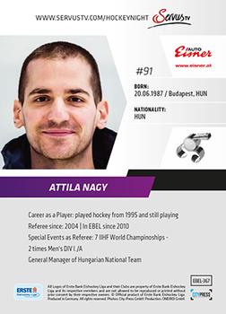 2014-15 Playercards Premium (EBEL) #367 Attila Nagy Back