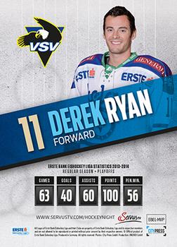 2014-15 Playercards (EBEL) #EBEL-MVP Derek Ryan Back