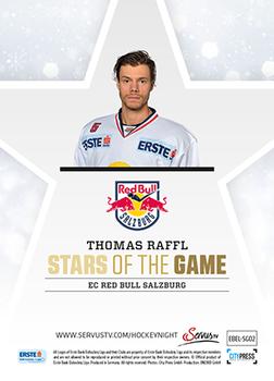 2014-15 Playercards Premium (EBEL) - Stars of the Game #EBEL-SG02 Thomas Raffl Back