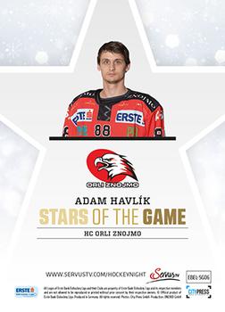 2014-15 Playercards Premium (EBEL) - Stars of the Game #EBEL-SG06 Adam Havlik Back