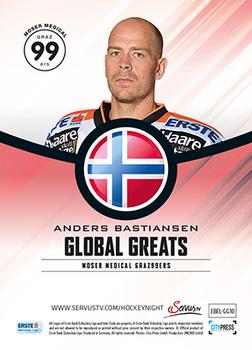 2014-15 Playercards (EBEL) - Global Greats #EBEL-GG10 Anders Bastiansen Back