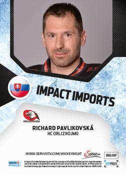 2013-14 Austrian EBEL - Impact Imports #EBEL-II07 Richard Pavlikovsky Back