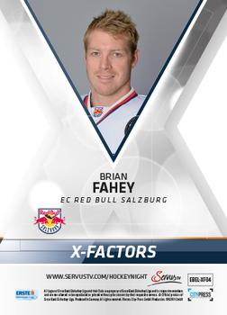 2013-14 Austrian EBEL - X-Factors #EBEL-XF04 Brian Fahey Back