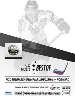 2013-14 Austrian EBEL - Best of ... #EBEL-BO08 Ales Music Back
