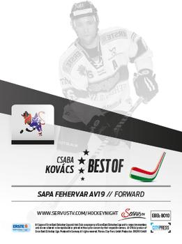 2013-14 Austrian EBEL - Best of ... #EBEL-BO10 Csaba Kovacs Back