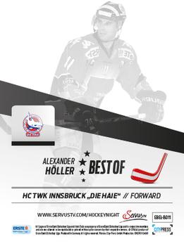 2013-14 Austrian EBEL - Best of ... #EBEL-BO11 Alexander Höller Back