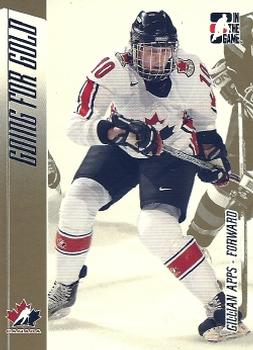 2006-07 In The Game Going For Gold Canadian Women's National Team #10 Gillian Apps Front