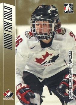 2006-07 In The Game Going For Gold Canadian Women's National Team #18 Sarah Vaillancourt Front