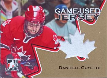 2006-07 In The Game Going For Gold Canadian Women's National Team - Game-Used Jerseys #GUJ-13 Danielle Goyette Front