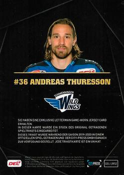 2019-20 Playercards (DEL) - Letterman #LM12 Andreas Thuresson Back