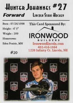 2017-18 Lincoln Stars (USHL) #20 Hunter Johannes Back