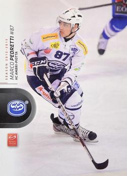 2012-13 Swiss National League #18 Marco Pedretti Front