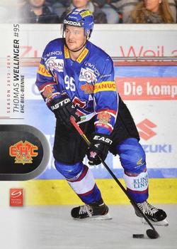 2012-13 Swiss National League #65 Thomas Wellinger Front