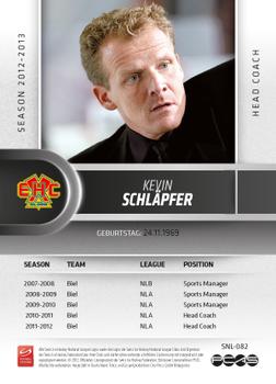 2012-13 Swiss National League #82 Kevin Schlapfer Back