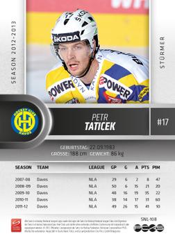 2012-13 Swiss National League #108 Petr Taticek Back