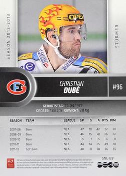 2012-13 Swiss National League #128 Christian Dube Back