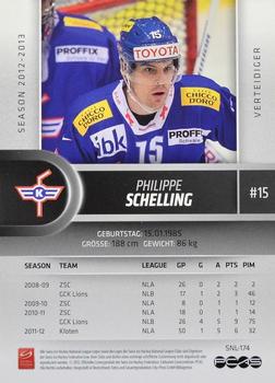 2012-13 Swiss National League #174 Philippe Schelling Back