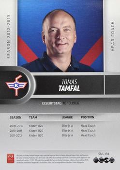 2012-13 Swiss National League #194 Tomas Tamfal Back
