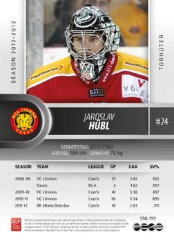 2012-13 Swiss National League #199 Jaroslav Hubl Back