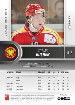 2012-13 Swiss National League #210 Tobias Bucher Back