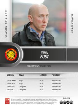 2012-13 Swiss National League #224 John Fust Back