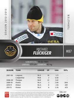 2012-13 Swiss National League #227 Michael Fluckiger Back